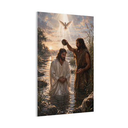 Baptism of Christ Sacred River Wall Art & Canvas Print