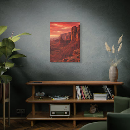 Desert Red Canyon Landscape Wall Art & Canvas Print
