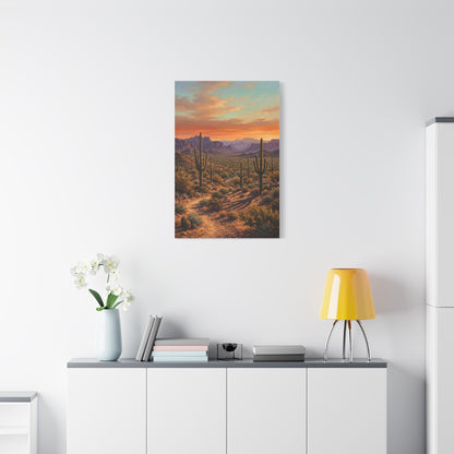 Sonoran Desert Panorama Southwest Wall Art & Canvas Print