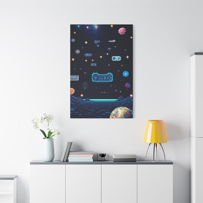 Pixel Space Arcade Wall Art & Canvas Prints