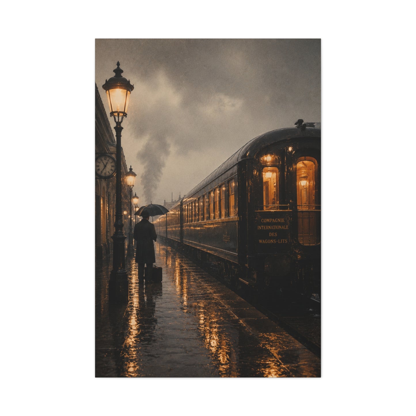 Classic European Night Train Journey Wall Art & Canvas Print