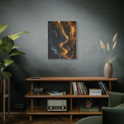 Liquid Gold Abstract Bar Atmosphere Wall Art & Canvas Print