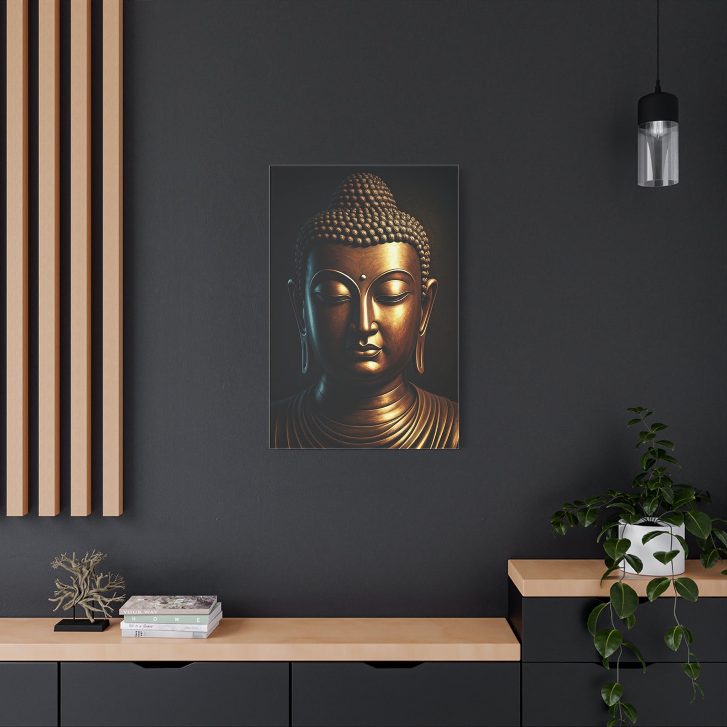 Midnight Glow Buddha Meditation Wall Art & Canvas Prints