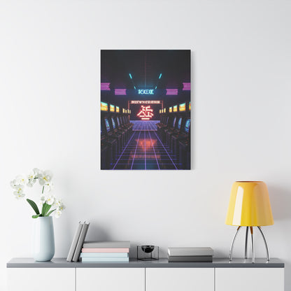 Retro Arcade Corridor Wall Art & Canvas Prints
