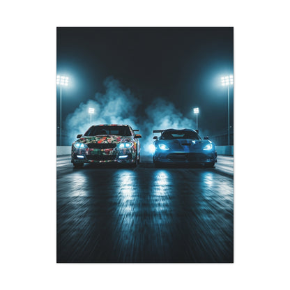 Chevrolet SS Twin-Turbo vs Dodge Viper ACR Drag Showdown Wall Art & Canvas Prints