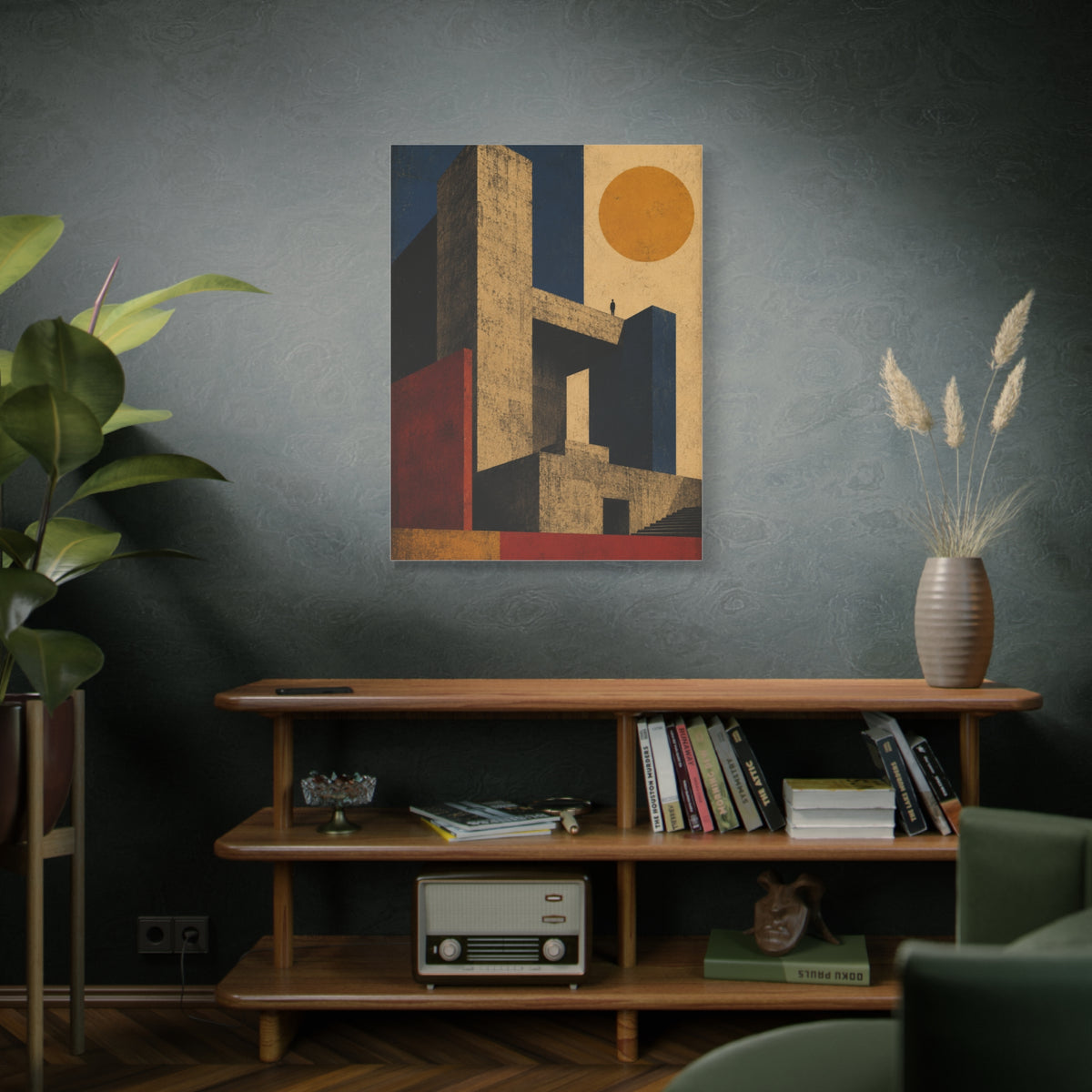 Monolithic Brutalist Architecture Study Wall Art & Canvas Print
