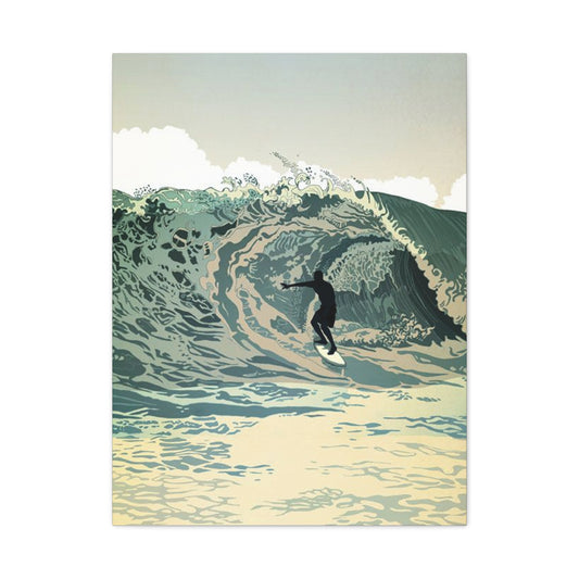 Wave Surfing Wall Art & Canvas Prints