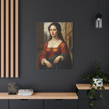 Renaissance Elegance Woman Portrait Wall Art & Canvas Print