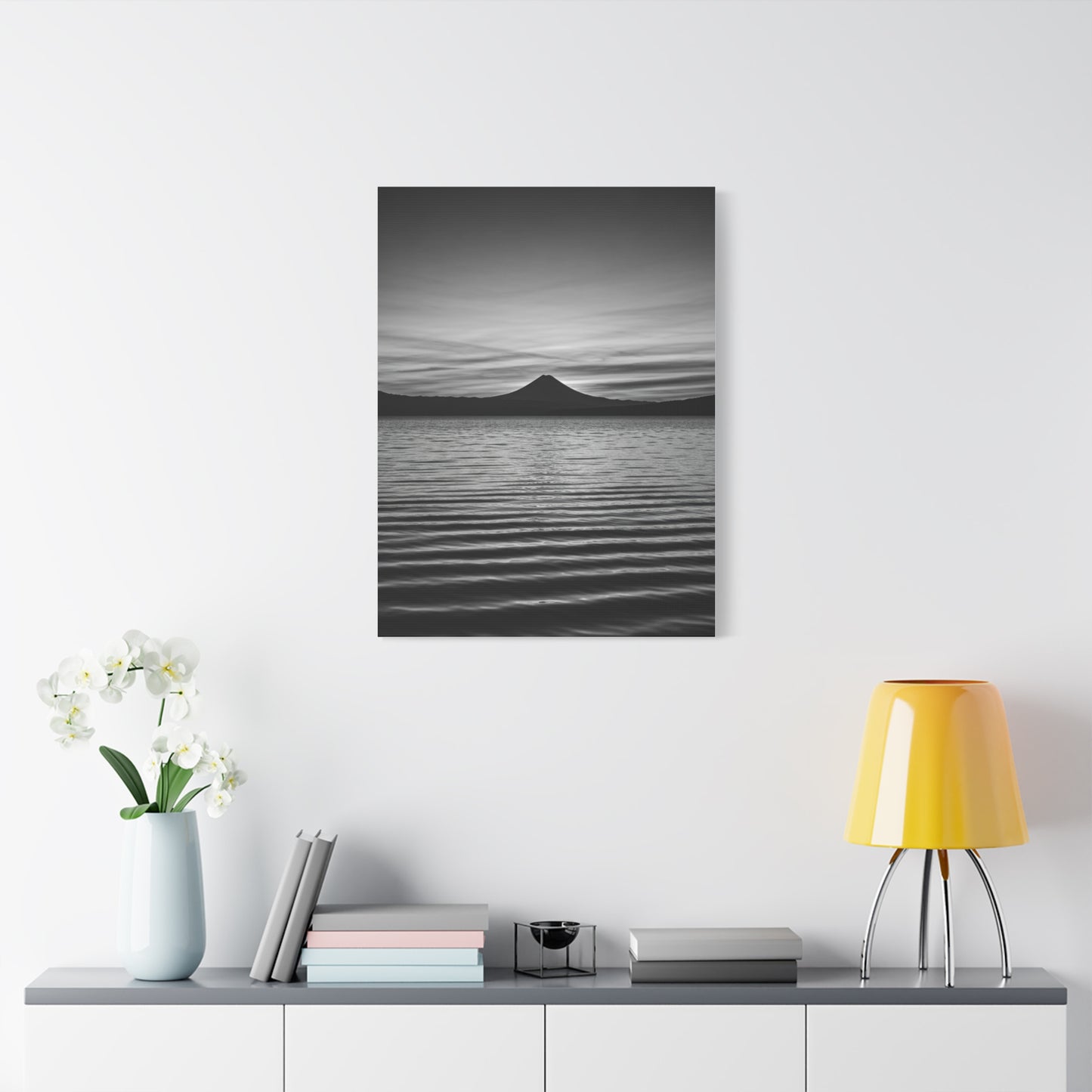 Serene Horizon Mountain Reflection Wall Art & Canvas Prints