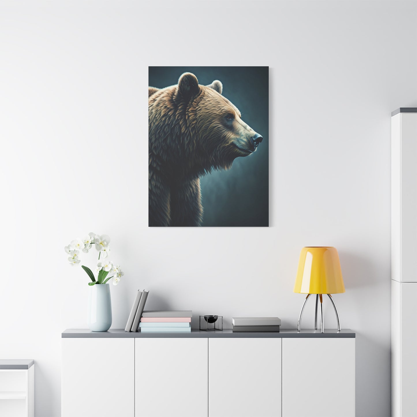 Side Profile Bear Elegance Wall Art & Canvas Prints