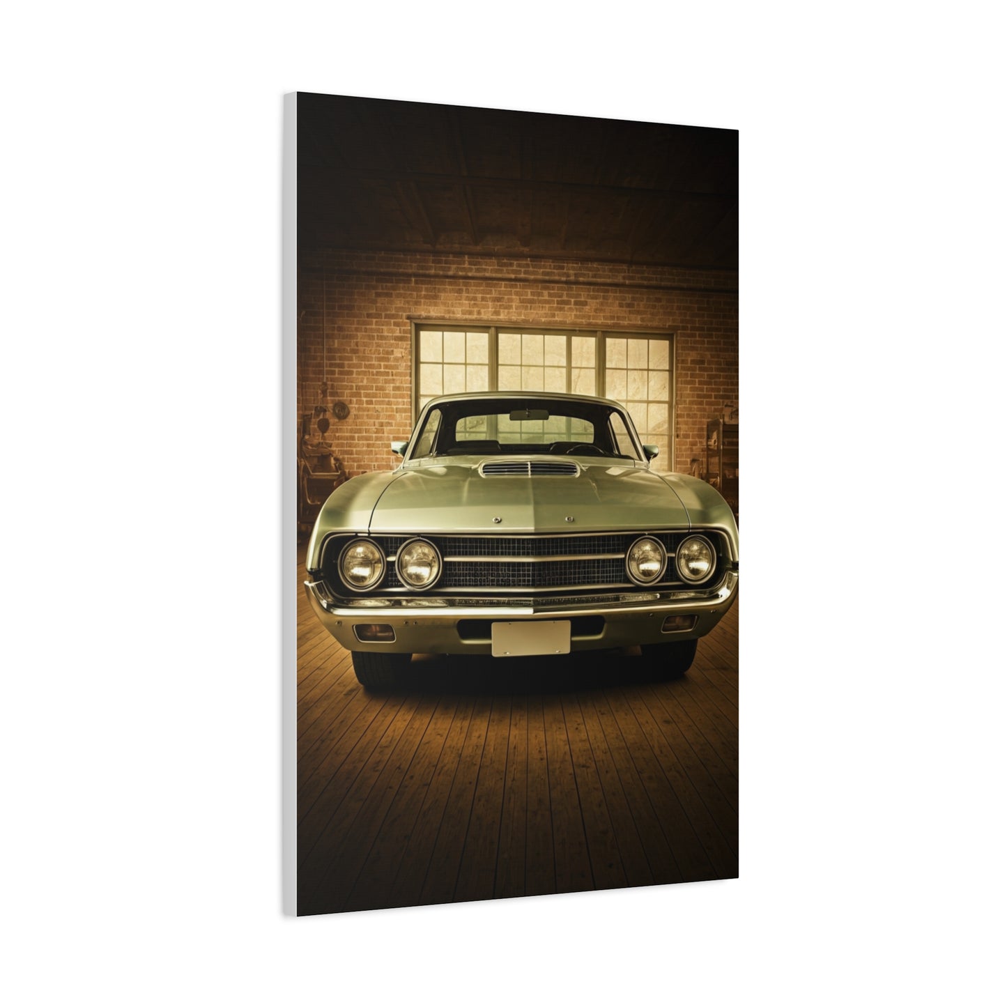 Ford Torino Cobra Vintage Barn Garage Wall Art & Canvas Prints