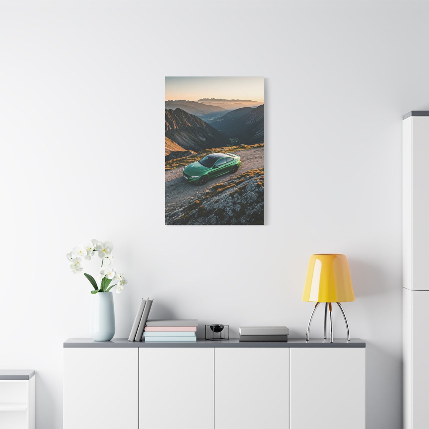 BMW M4 Hilltop Overlook Performance Wall Art & Canvas Prints