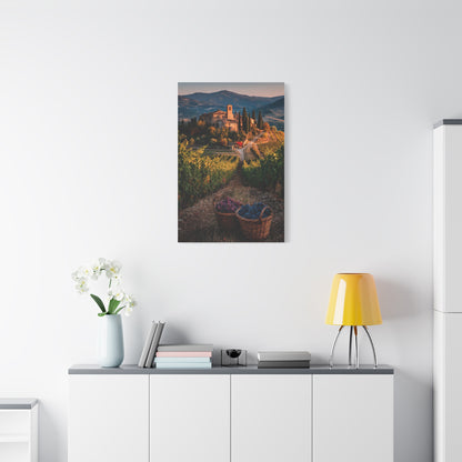 Tuscan Estate Vineyard View Wall Art & Canvas Print