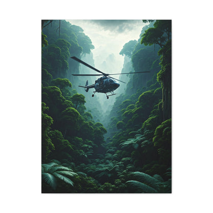 Vintage Fighter Aerial Dive Over City Wall Art & Canvas Prints