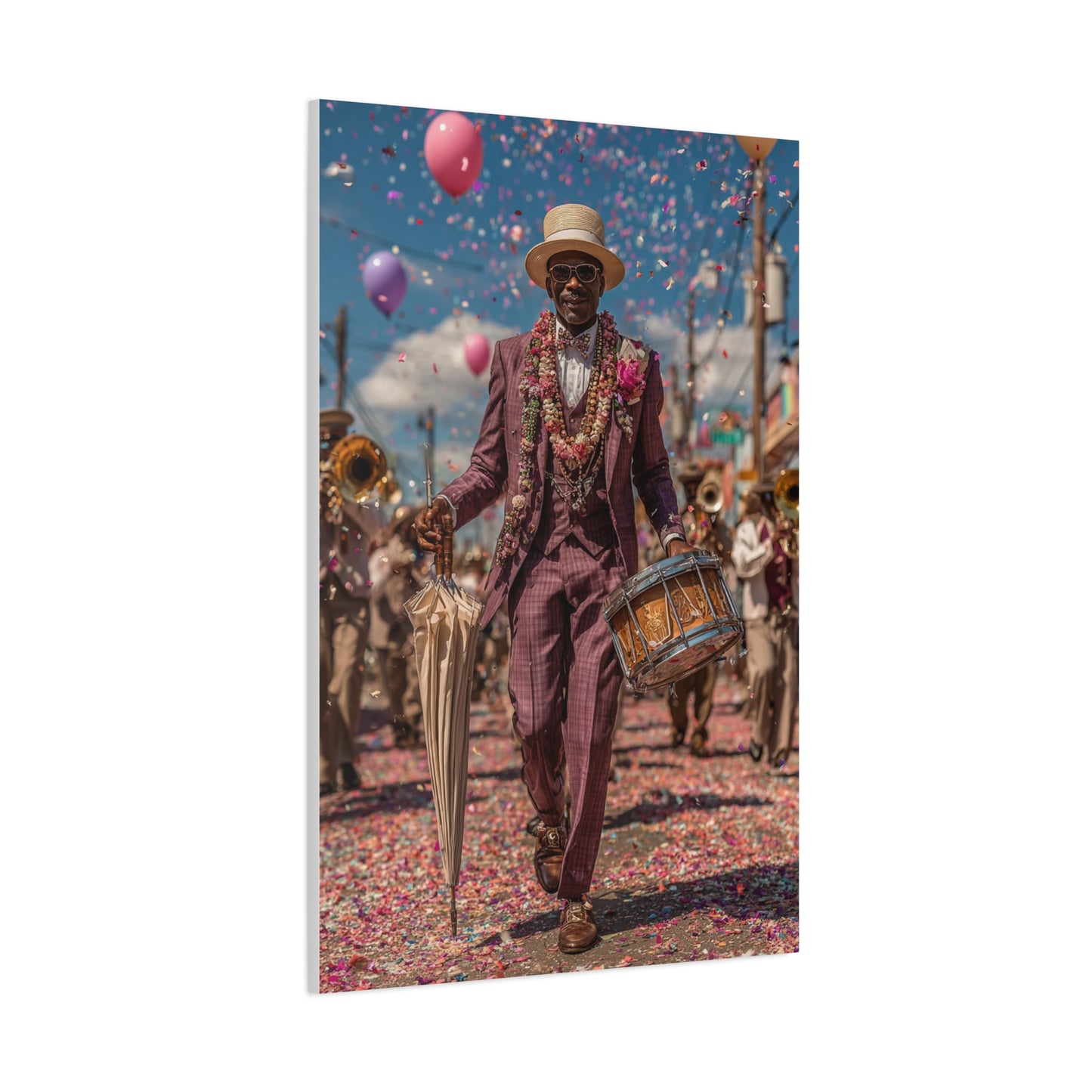 Second Line Parade Celebration Wall Art & Canvas Print