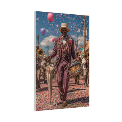 Second Line Parade Celebration Wall Art & Canvas Print