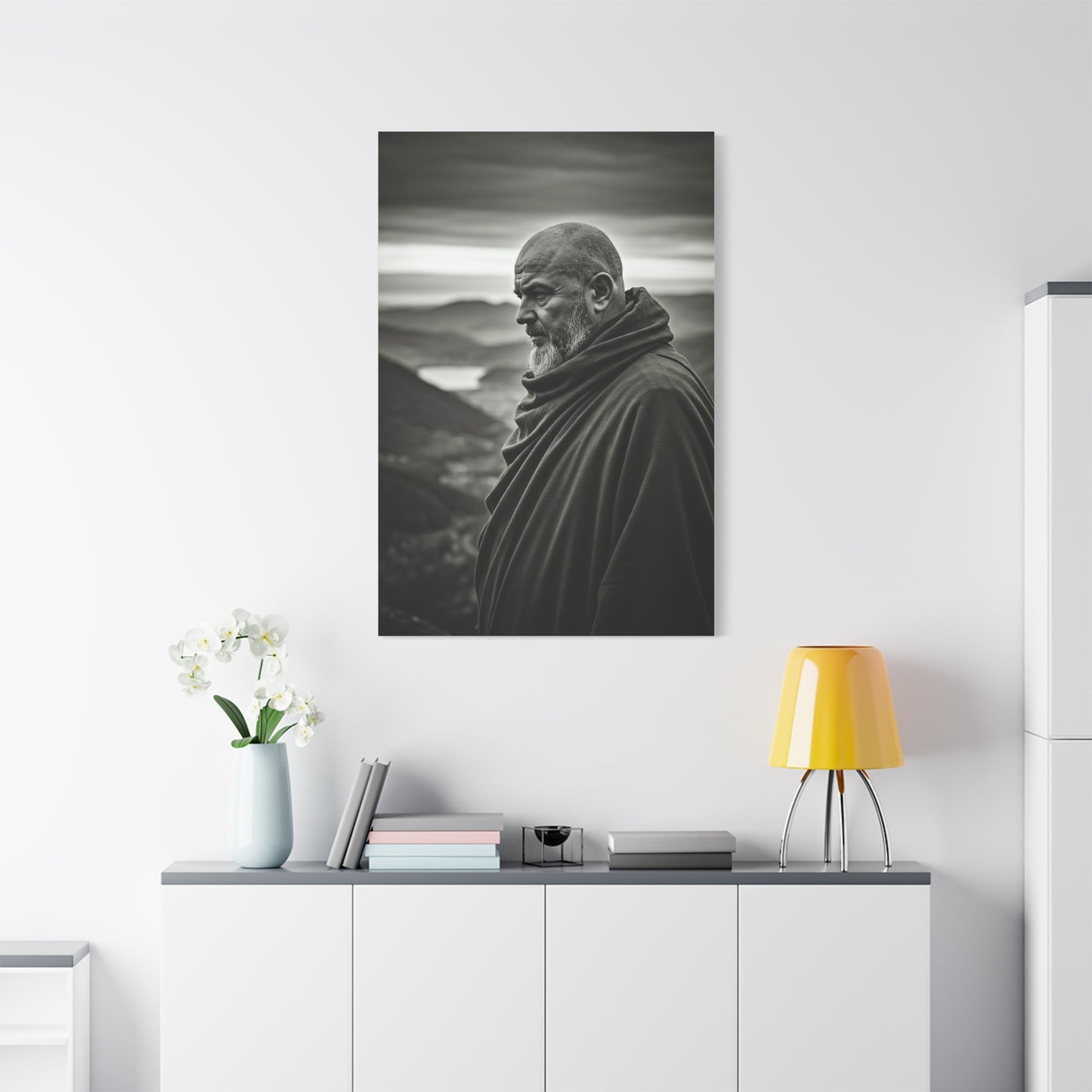 Contemplative Wanderer Portrait Wall Art & Canvas Prints