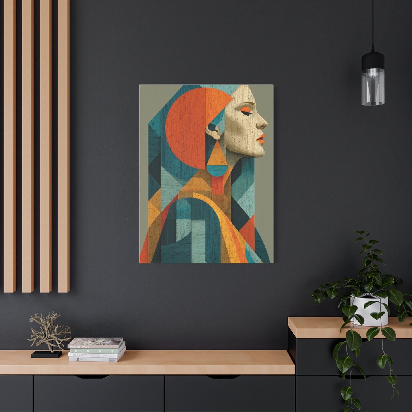 Abstract Modernist Profile Composition Wall Art & Canvas Print