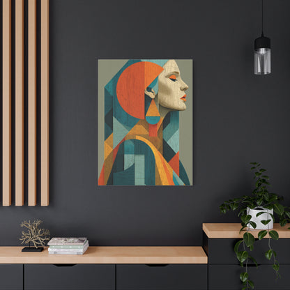 Abstract Modernist Profile Composition Wall Art & Canvas Print