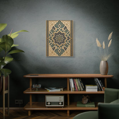 Ornate Islamic Geometric Relief Wall Art & Canvas Print