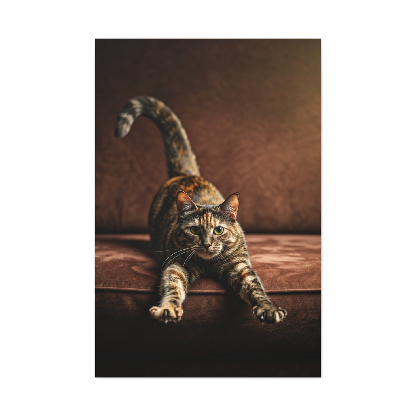 Stretching Tabby Cat Wall Art & Canvas Prints
