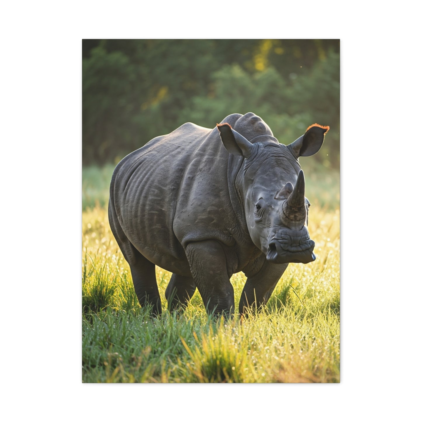 Quiet Strength Rhino Wall Art & Canvas Prints