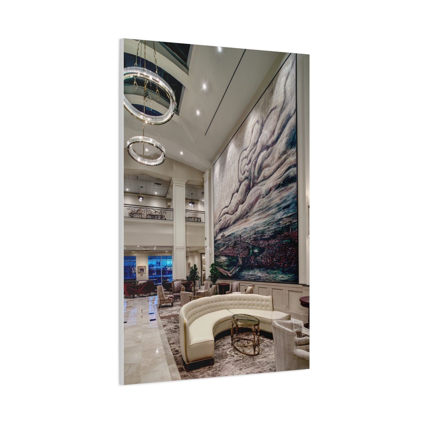 Panoramic Scenic Lobby Mural Landscape Wall Art & Canvas Print