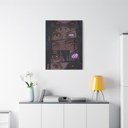 Naruto Uchiha Visual Prowess Eyes Poster Wall Art & Canvas Print