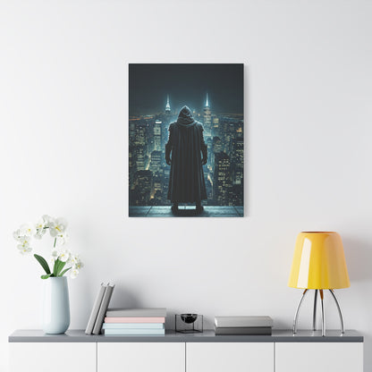 Watcher of the Neon City Wall Art & Canvas Prints