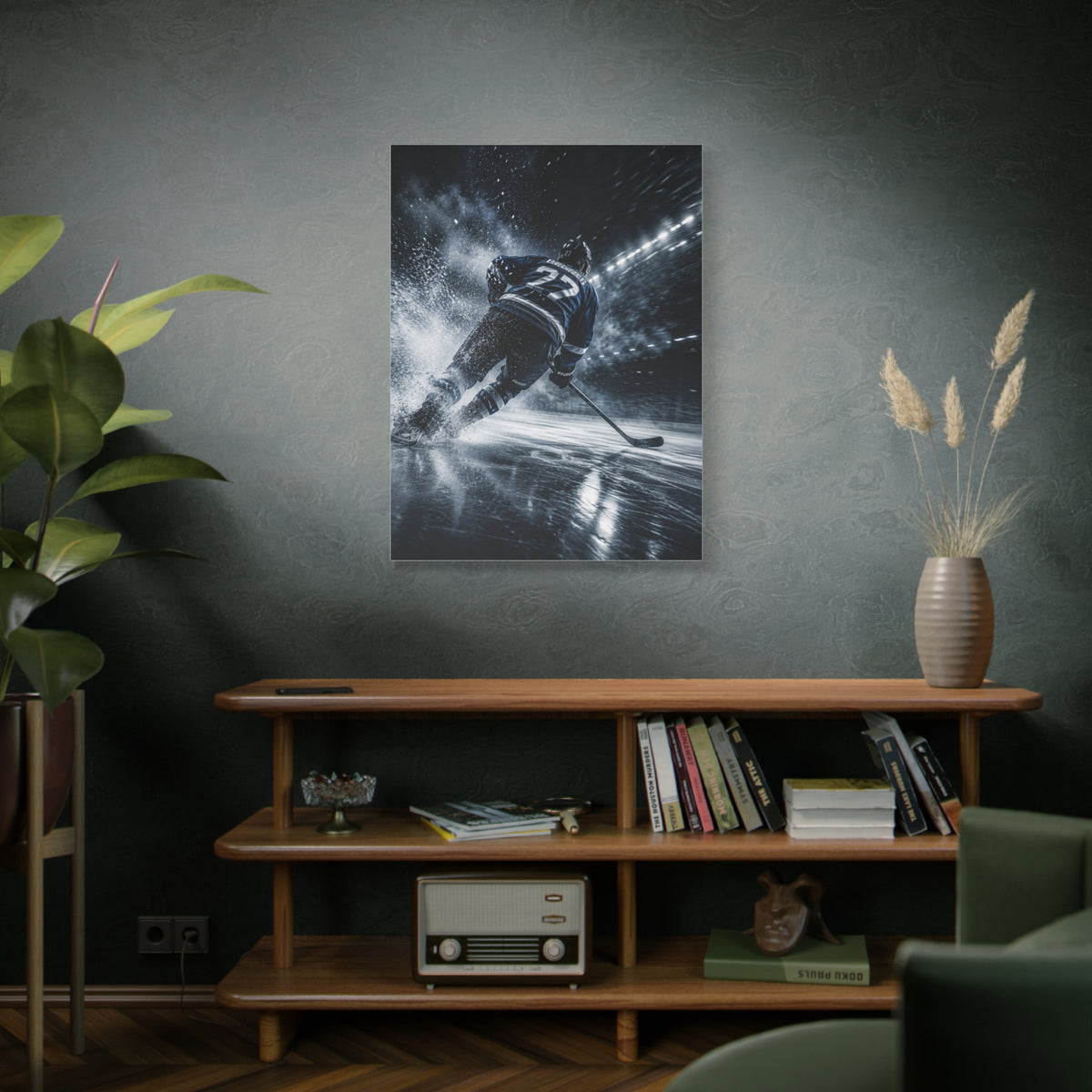 Ice Velocity Hockey Sports Wall Art & Canvas Print