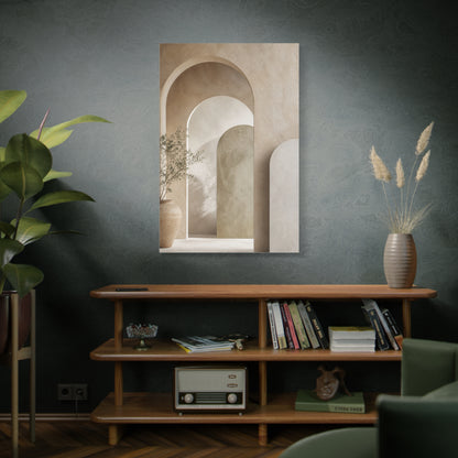 Soft Neutral Architectural Arch Wall Art & Canvas Print