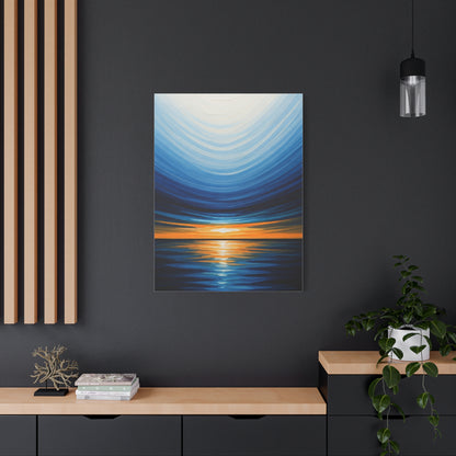 Serene Tidal Horizon Abstract Wall Art & Canvas Prints