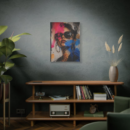 Urban Fashion Graffiti Portrait Street Wall Art & Canvas Print