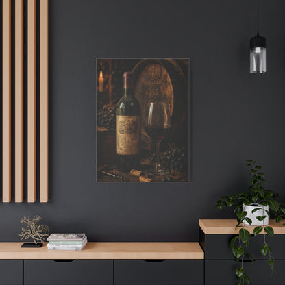 Vintage Red Wine Cellar Still Life Wall Art & Canvas Print