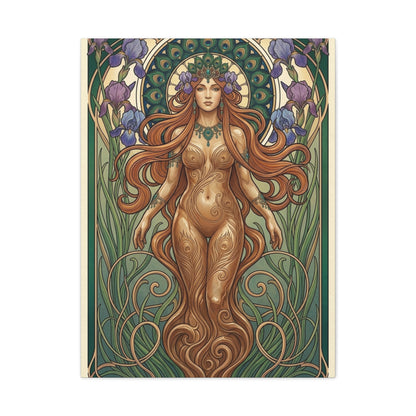 Art Nouveau Goddess Figure Wall Art & Canvas Print