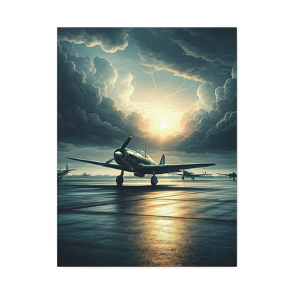 Storm Horizon Runway Flight Wall Art & Canvas Prints