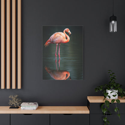 Flamingo Reflection Grace Wall Art & Canvas Prints