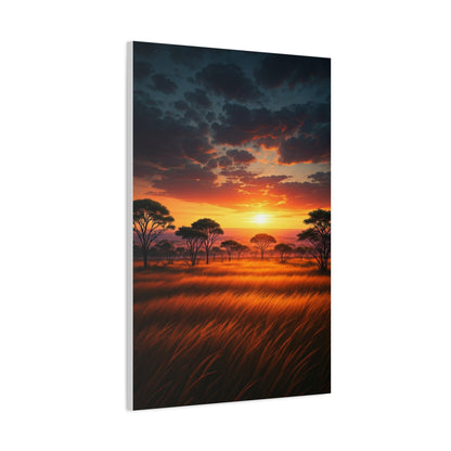 Firelight Savanna Evening Wall Art & Canvas Prints