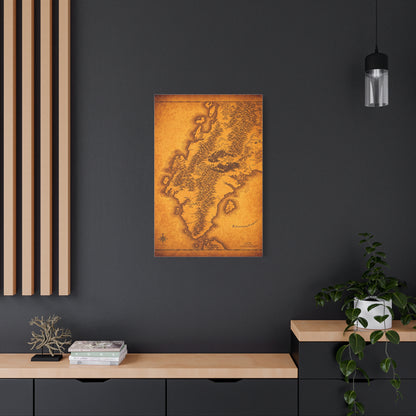 Old Europe Map Illustration Wall Art & Canvas Prints