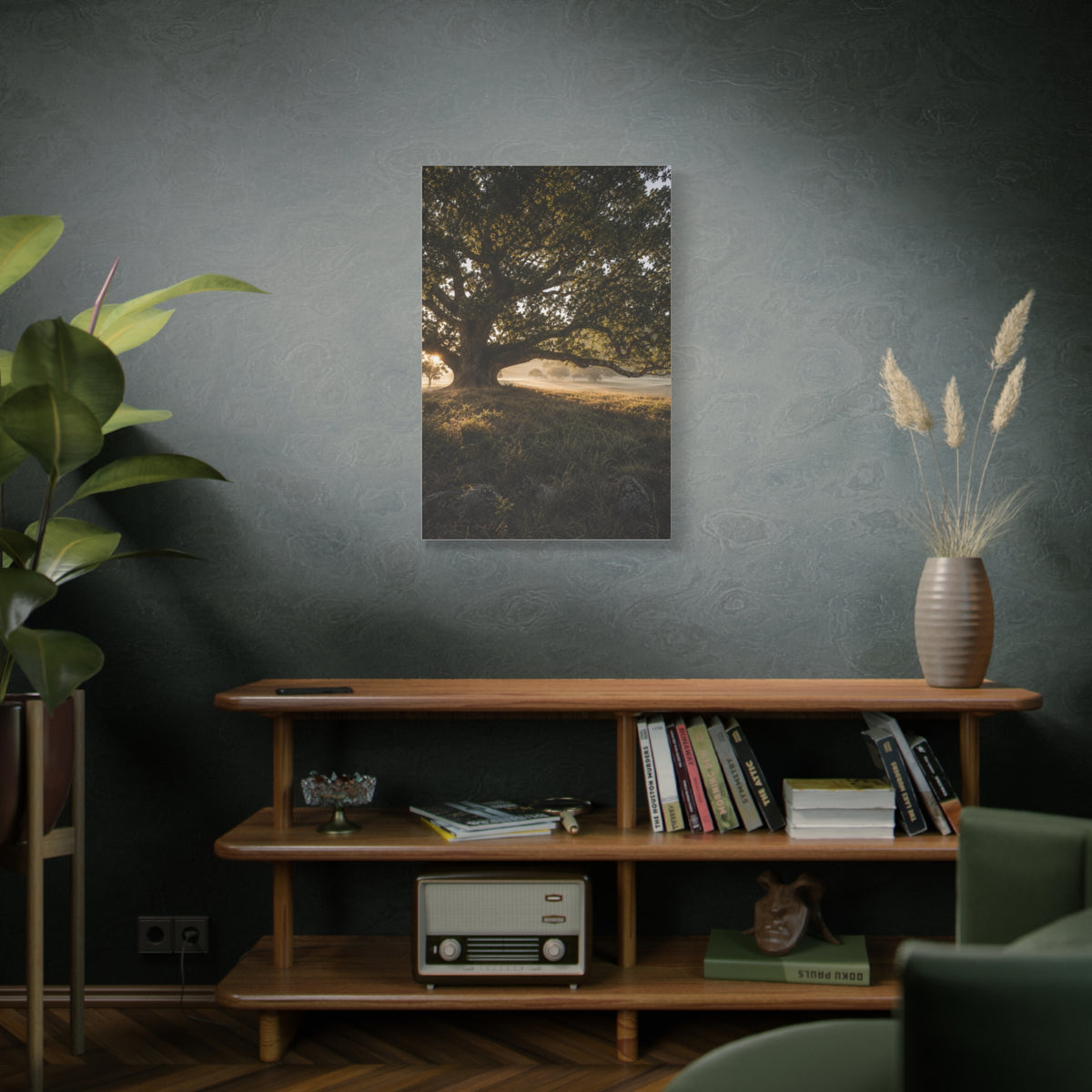 Ancient Oak Golden Dawn Landscape Trees Wall Art & Canvas Print
