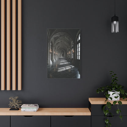 Grand Architectural Corridor Wall Art & Canvas Print