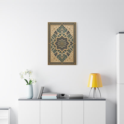 Ornate Islamic Geometric Relief Wall Art & Canvas Print