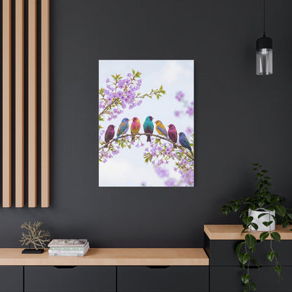 Spring Blossom Birds Composition Wall Art & Canvas Print