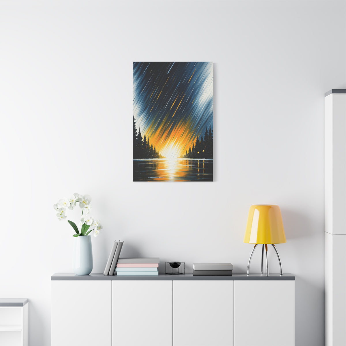 Golden Horizon Forest Landscape Wall Art & Canvas Prints