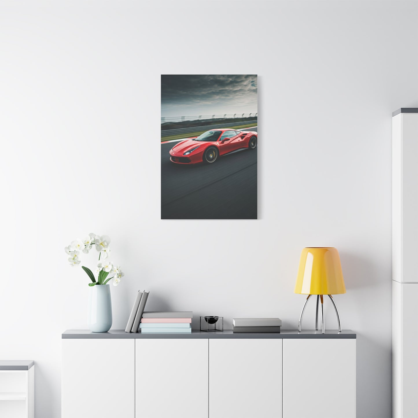 Ferrari 488 GTB Racing Line Precision Wall Art & Canvas Prints