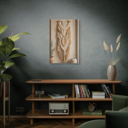 Handwoven Natural Fiber Wall Hanging Wall Art & Canvas Print