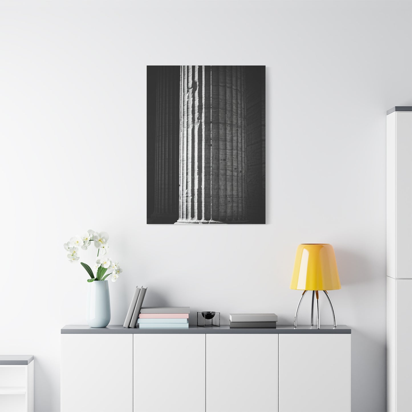 Classical Column Light and Shadow Wall Art & Canvas Prints