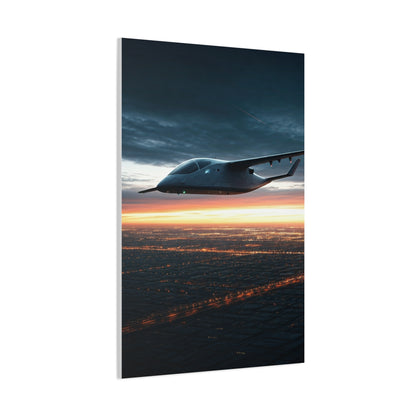 Twilight Cruiser Over Lights Wall Art & Canvas Prints