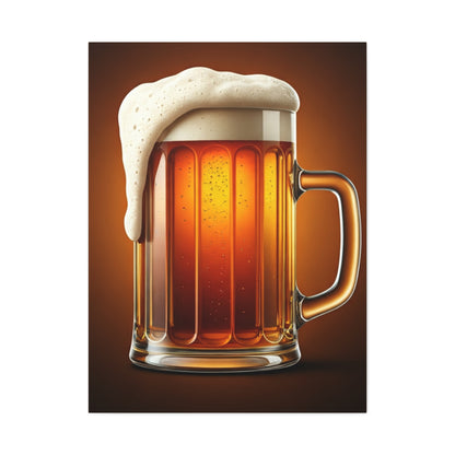 Golden Brew Glow Wall Art & Canvas Print