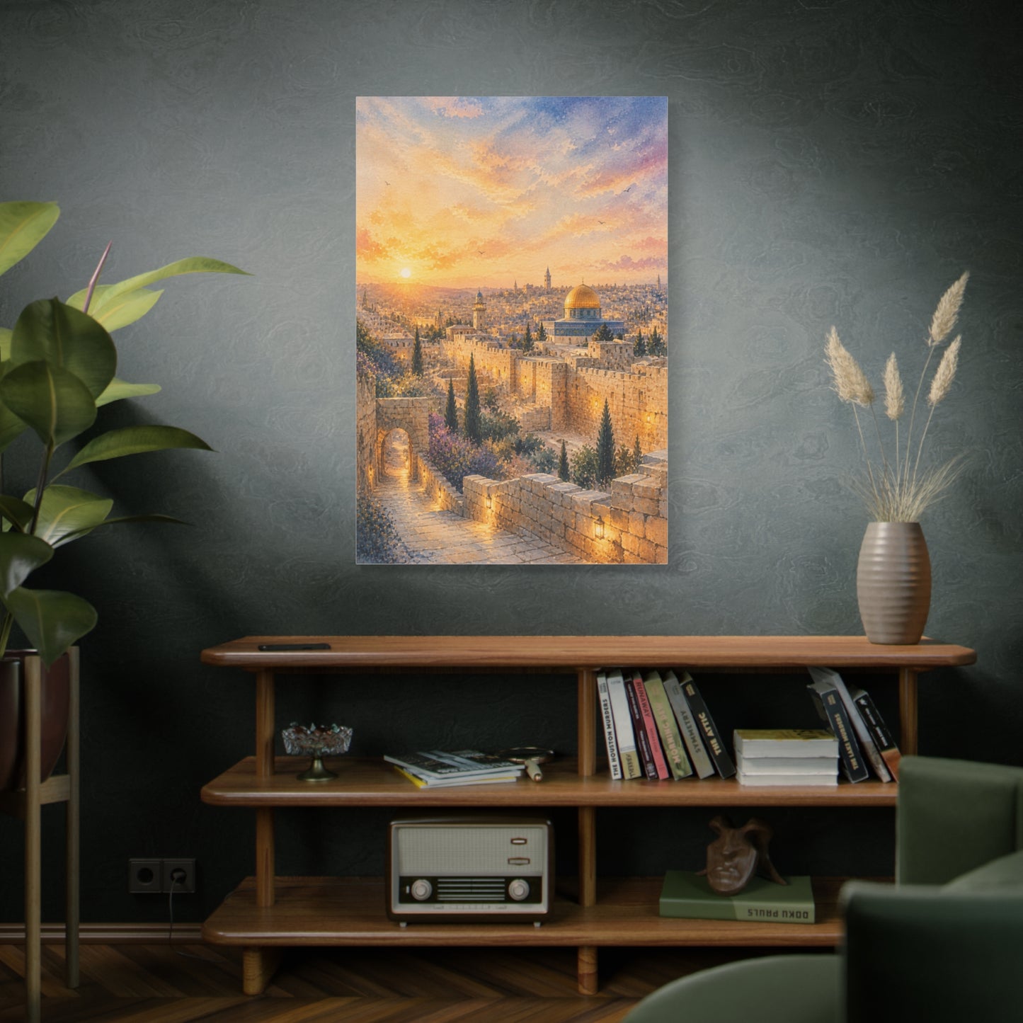 Jerusalem Golden Sunset Wall Art & Canvas Print
